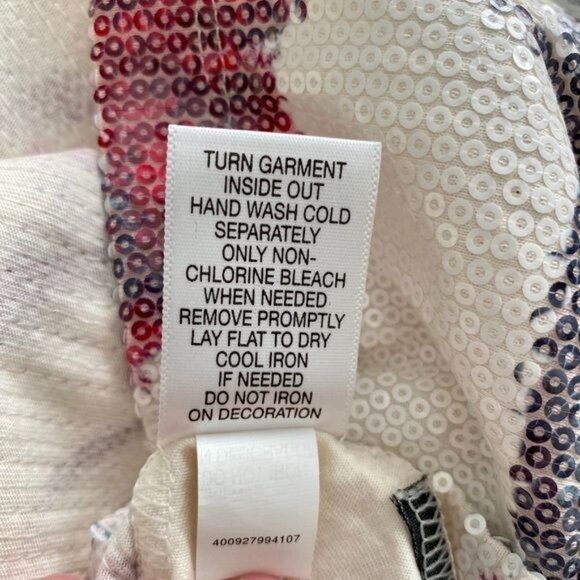 Dana Buchman Sleeveless Sequined Top Small - Picture 7 of 7